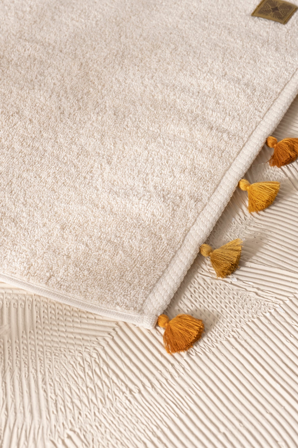 ARACHNE Hemp | Tekli | 50x90cm |50% Kenevir-50% Pamuklu Premium Püsküllü Havlu